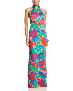 ���C�~�[ �u���b�N ���f�B�[�X �g�b�v�X �����s�[�X �t�����[�� �t�����[ Ramy Brook Dahlia Tatiana Floral Gown Coral Floral �R�[����