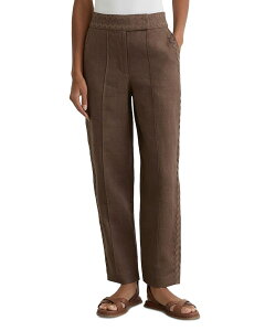 ���C�X ���f�B�[�X �{�g���X �J�W���A���p���c REISS Mila Tapered Trousers Brown �u���E��