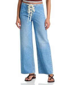 �}�U�[ ���f�B�[�X �{�g���X �f�j���p���c ���[�X �W�[���Y MOTHER The Laced Up Smoothie Sneak Jeans in Munchies