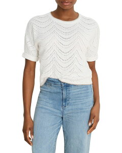 �j�b�N�v���X�]�[�C ���f�B�[�X �A�E�^�[ �j�b�g�E�Z�[�^�[ NIC+ZOE Swirl Stitch Sweater Paper White �z���C�g