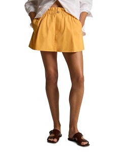 ���B���X ���f�B�[�X �{�g���X�J�[�g �R�b�g�� Vince Mid Rise Cotton Pull On Skirt Apricot �A�v���R�b�g
