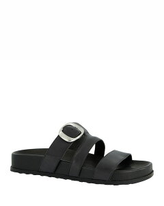 �|�[���E�O���[�� ���f�B�[�X �V���[�Y �T���_�� Paul Green Pul Green Women's Diego Slide Sandals Black Soft Leather �u���b�N