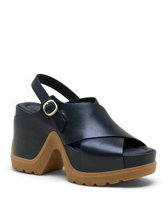 �\���� ���f�B�[�X �V���[�Y �T���_�� �v���b�g�t�H�[�� Sorel Women's Roam'n Rise Platform Sandals Black Gum �u���b�N