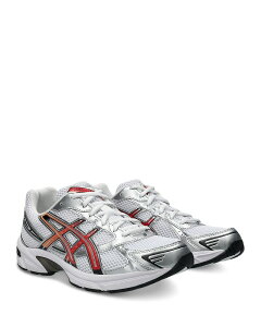�A�V�b�N�X ���f�B�[�X �V���[�Y �X�j�[�J�[ Asics Unisex GEL-1130 Running Sneakers White/Red Snapper �z���C�g