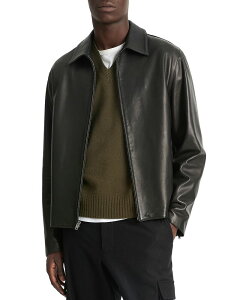 ���B���X �����Y �A�E�^�[ �W���P�b�g�E�u���]�� ���U�[ Vince Leather Jacket Black �u���b�N