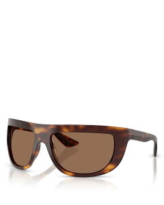 �J�C�g ���f�B�[�X �A�N�Z�T���[ �T���O���X�E�A�C�E�F�A KHAITE x Oliver Peoples Wraparound Sunglasses 65mm Brown �u���E��