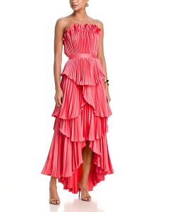 �A���[�� ���f�B�[�X �g�b�v�X �����s�[�X �e�B�A�[�h �~�f�B Amur Janey Tiered Shell Midi Dress Aurelia