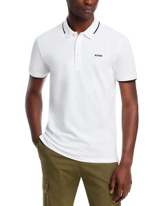 �t���[�S �����Y �g�b�v�X �|���V���c �X�����t�B�b�g HUGO Dinoso Slim Fit Polo Shirt White �z���C�g