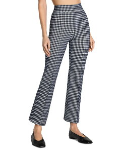 �X�p���N ���f�B�[�X �{�g���X �J�W���A���p���c �A���N�� SPANX Supersmooth PerfectFit Ponte Kick Flare Ankle Pants Timeless Navy Gingham �l�C�r�[