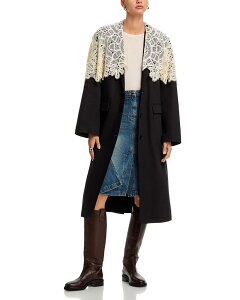 �V�[ ���f�B�[�X �A�E�^�[ �R�[�g Sealina Oversized Coat Black �u���b�N