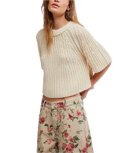 �t���[�s�[�v�� ���f�B�[�X �A�E�^�[ �j�b�g�E�Z�[�^�[ T�V���c Free People Amy Sweater Tee Ivory �A�C�{���[