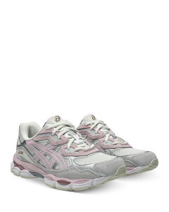 �A�V�b�N�X ���f�B�[�X �V���[�Y �X�j�[�J�[ Asics Unisex GEL-NYC Sneakers Concrete Barely Rose