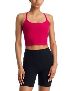 �r�����h���K ���f�B�[�X �g�b�v�X �^���N�g�b�v �N���b�v�h Beyond Yoga Spacedye Slim Racerback Cropped Tank in Vivid Sangria Heather �w�U�[