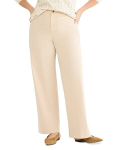 �j�b�N�A���h�]�[ �v���X ���f�B�[�X �{�g���X �J�W���A���p���c ���C�h���b�O NIC+ZOE Plus Highland Wide Leg Soft Stretch Pants Latte