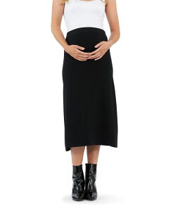 ���C�v�}�^�j�e�B ���f�B�[�X �{�g���X�J�[�g A ���C�� �j�b�g Ripe Maternity A-Line Knit Skirt Black �u���b�N