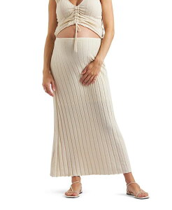 ���C�v�}�^�j�e�B ���f�B�[�X �{�g���X�J�[�g Ripe Maternity Charli Rib Skirt Beige �x�[�W��