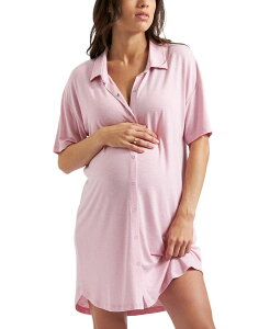 ���C�v�}�^�j�e�B ���f�B�[�X �g�b�v�X �V���c Ripe Maternity Dreamy Night Shirt Pink �s���N