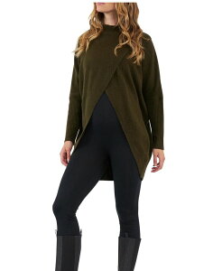 ���C�v�}�^�j�e�B ���f�B�[�X �A�E�^�[ �j�b�g�E�Z�[�^�[ Ripe Maternity Hallie Cross Over Knit Sweater Khaki �J�[�L