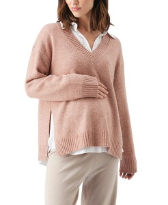 ���C�v�}�^�j�e�B ���f�B�[�X �A�E�^�[ �j�b�g�E�Z�[�^�[ Ripe Maternity Vera Nursing Knit Sweaterose Marle