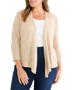 �j�b�N�A���h�]�[ �v���X ���f�B�[�X �A�E�^�[ �J�[�f�B�K�� �j�b�g NIC+ZOE Pluslub Knit 4 Way Cardigan Jute