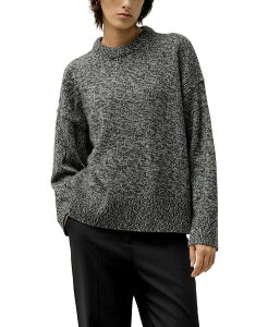 �����[�V���N ���f�B�[�X �A�E�^�[ �j�b�g�E�Z�[�^�[ �N���[�l�b�N �E�[�� LILYSILK Oversized Crewneck Wool Cashmere Sweater Marled