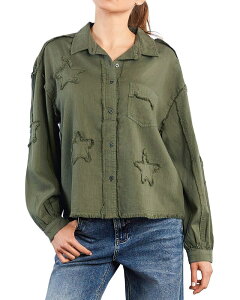 �r���[ T ���f�B�[�X �g�b�v�X �V���c Billy T Big Super Star Shirt Soft Olive �I���[�u
