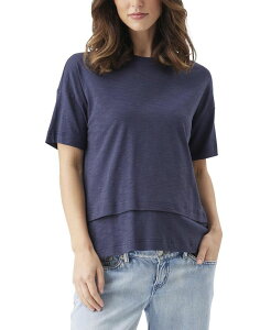 ���C�v�}�^�j�e�B ���f�B�[�X �g�b�v�X T�V���c Ripe Maternity Claud Nursing Tee Indigo �C���f�B�S