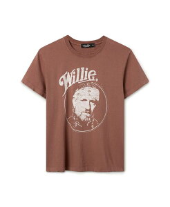�W�����N�t�[�h�N���[�W���O ���f�B�[�X �g�b�v�X T�V���c ���B���e�[�W Junk Food Clothing Women's Willie Nelson and the Family Vintage Tee Maroon �}���[��