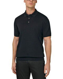 �{�b�W�~���m �����Y �g�b�v�X �|���V���c ���M�����[�t�B�b�g �V���N �R�b�g�� Boggi Milano Regular Fit Cotton Silk Polo Shirt Black �u���b�N