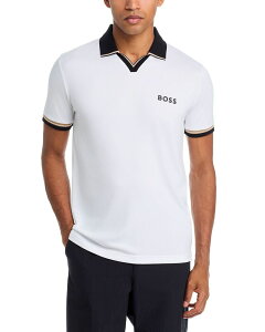�{�X �����Y �g�b�v�X �|���V���c ���S BOSS Tennis Toc Serve 2 Logo Polo Shirt White �z���C�g