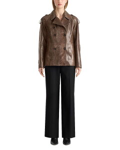 �}�b�J�[�W�� ���f�B�[�X �A�E�^�[ �W���P�b�g�E�u���]�� ���U�[ Mackage Double Breasted Leather Jacket Umber