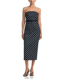 ミリー レディース トップス ワンピース ドット柄 ドット MILLY Kait Polka Dot Dress Black/white ホワイト