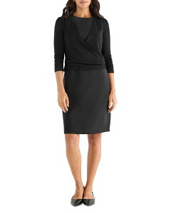 �j�b�N�v���X�]�[�C ���f�B�[�X �g�b�v�X �����s�[�X �~�j NIC+ZOE Sleek Mini Dress Black Onyx �u���b�N