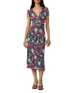 �_�C�A�� �t�H�� �t�@�X�e���o�[�O ���f�B�[�X �g�b�v�X �����s�[�X �~�f�B DIANE von FURSTENBERG Ella Reversible Midi Dress Provence Gossi pink /Loops Cool Blush �s���N