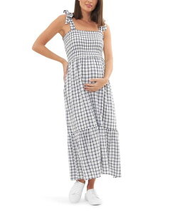 ���C�v�}�^�j�e�B ���f�B�[�X �g�b�v�X �����s�[�X �V���[�����O Ripe Maternity Phoebe Smockedress White / Navy �z���C�g