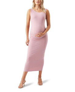 ���C�v�}�^�j�e�B ���f�B�[�X �g�b�v�X �����s�[�X �j�b�g Ripe Maternity Luxe Knit Off Shoulder Dress Pink �s���N