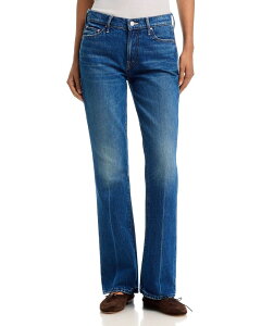 �}�U�[ ���f�B�[�X �{�g���X �f�j���p���c �u�[�c�J�b�g �u�[�c �W�[���Y MOTHER The Outsider Sneak Mid Rise Bootcut Jeans in Call Me Wild Call Me Wild