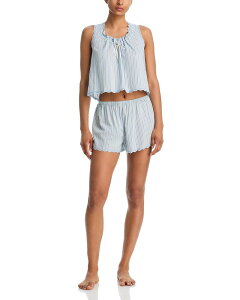 ���t�H�[���[�V���� ���f�B�[�X �A�E�^�[ �p�[�J�[�E�X�E�F�b�g Reformation Hazel Pajama Set Calamari Stripe �X�g���C�v