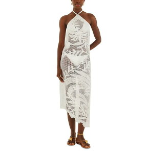 �t�@�[�� ���f�B�[�X �g�b�v�X �����s�[�X �~�f�B �R�b�g�� FARM Rio Cotton Crochet Midi Dresswim Cover-Up Martina Tapestry