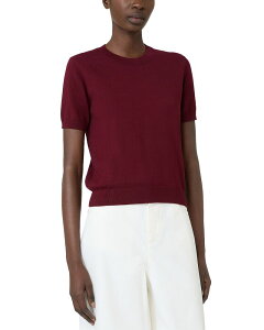 �}�b�N�X�}�[�� ���f�B�[�X �A�E�^�[ �j�b�g�E�Z�[�^�[ �N���[�l�b�N Max Mara Smmgiulietta Crewneck Sweater Dark Red ���b�h