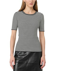 �}�b�N�X�}�[�� ���f�B�[�X �A�E�^�[ �j�b�g�E�Z�[�^�[ Max Mara Studio Mstumano Sweater Black/White �z���C�g