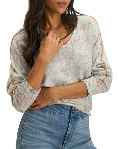 �j�b�N�v���X�]�[�C ���f�B�[�X �A�E�^�[ �j�b�g�E�Z�[�^�[ NIC+ZOE Impressions Tipped Sweater Blue Multi �u���[
