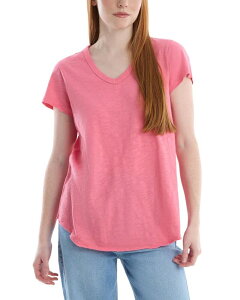 �E�B���g ���f�B�[�X �g�b�v�X �V���c WILT Short Sleeve Raw Hem Shirttail Tee Pink Lemonade �s���N