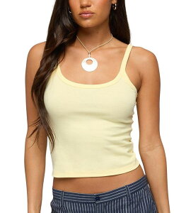 �A�f�B�N�e�b�h ���f�B�[�X �g�b�v�X �^���N�g�b�v Edikted Basic Babe Tank Top Yellow �C�G���[