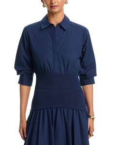 �V���J�C ���f�B�[�X �g�b�v�X �V���c �R�b�g�� �j�b�g SIMKHAI Stiles Cotton Knit Shirt Midnight