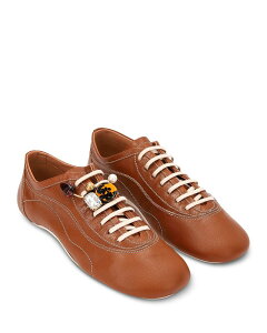 �h���X�E���@���E�m�b�e�� ���f�B�[�X �V���[�Y �X�j�[�J�[ Dries Vanoten Women's Ballerina Sneakers Cognac