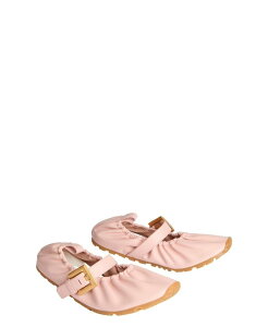 �o���}�� ���f�B�[�X �V���[�Y �p���v�X ���U�[ Balmain Women's Anthem Smooth Leather Ballet Flats Pink �s���N