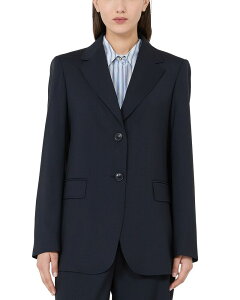 �}�b�N�X�}�[�� ���f�B�[�X �A�E�^�[ �W���P�b�g�E�u���]�� �E�[�� �u���U�[ Max Mara Studio Mstassenzi Wool Blazer Navy �l�C�r�[