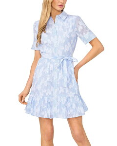 �Z�Z ���f�B�[�X �g�b�v�X �V���c �~�j �R�b�g�� CeCe Tie Waist Cotton Mini Shirtdress Ultra White �z���C�g