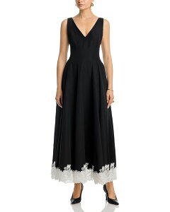 �V���J�C ���f�B�[�X �g�b�v�X �����s�[�X �~�f�B �m�[�X���[�u SIMKHAI Mira Sleevelesstructu red Midi Dress Black Multi �u���b�N